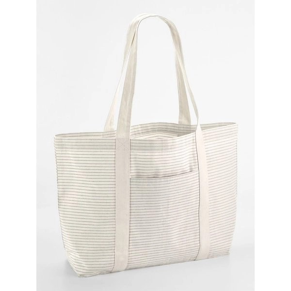 Striped Organic Cotton Shopper