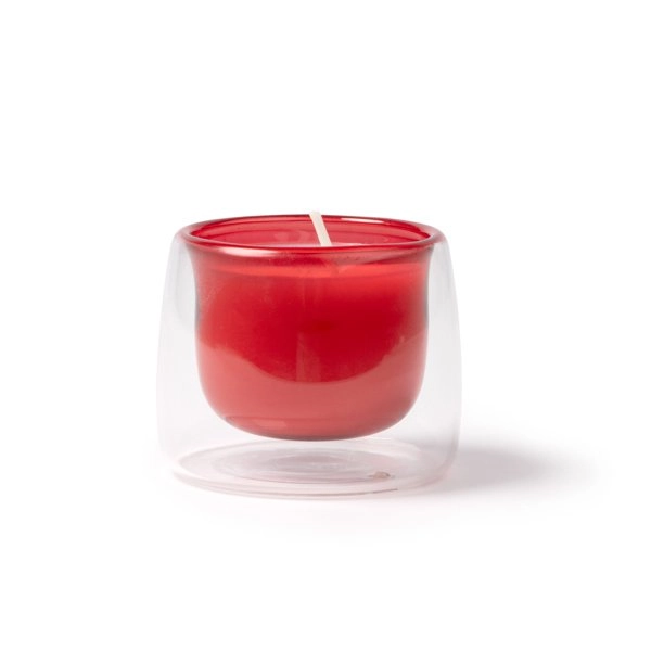 Immagine Candela profumata in un contenitore di vetro a doppio strato - FLORA