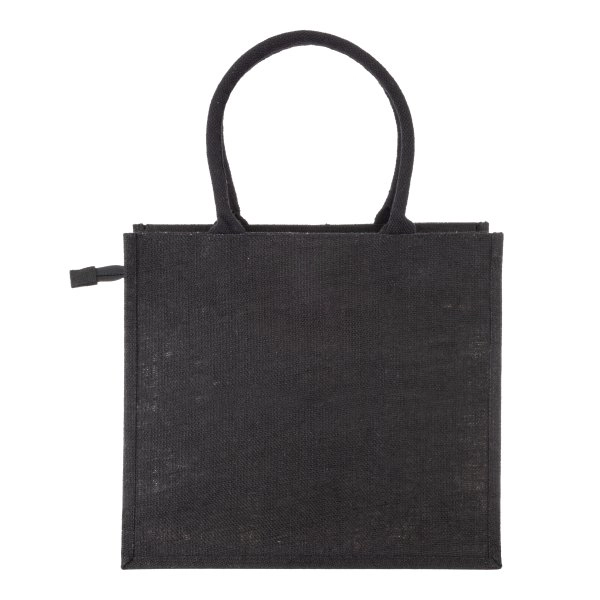 Immagine Borsa in juta con manici in cotone. Dotata di chiusura a zip