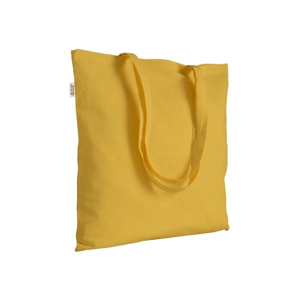 Immagine Borsa shopper a tinta unita in cotone riciclato da 140 g/m2. È certificata GRS