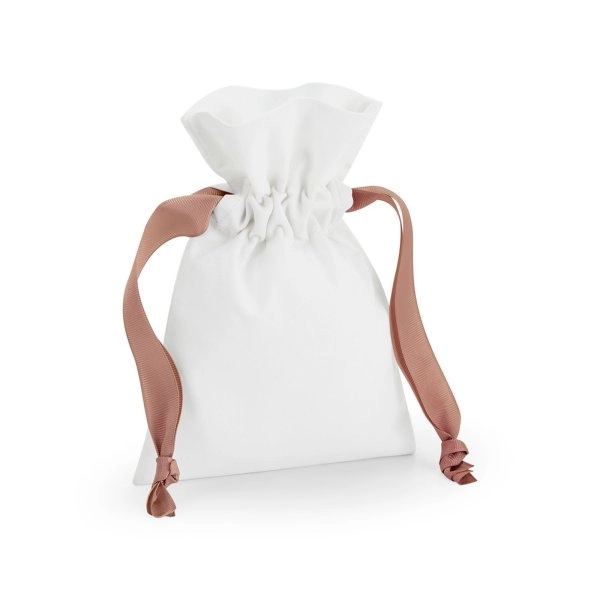 Cotton Gift Bag With Ribbon Drawstring