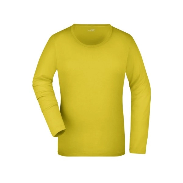 ladies-stretch-shirt-long-sleeved-yellow-11.webp