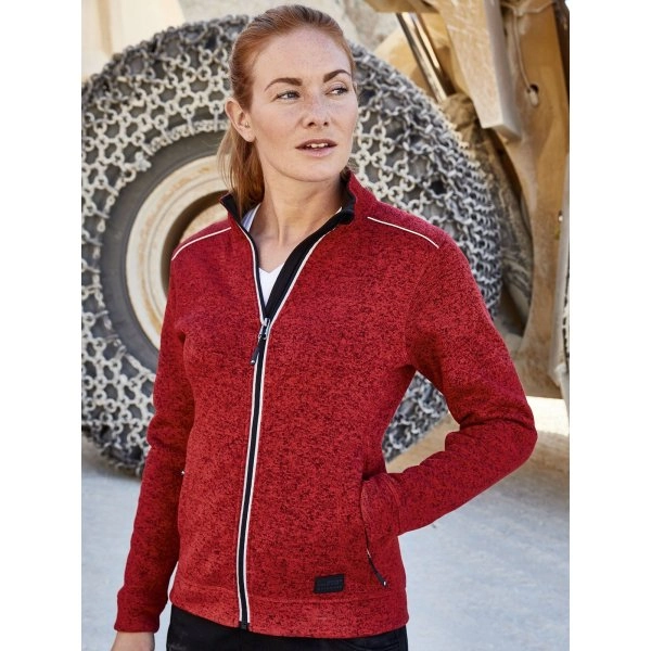 Ladies' Knitted Workwear Fleece Jacket - Solid