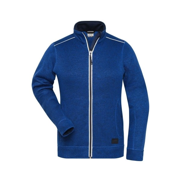 ladies-knitted-workwear-fleece-jacket-solid-dark-royal-melange-navy-9.webp