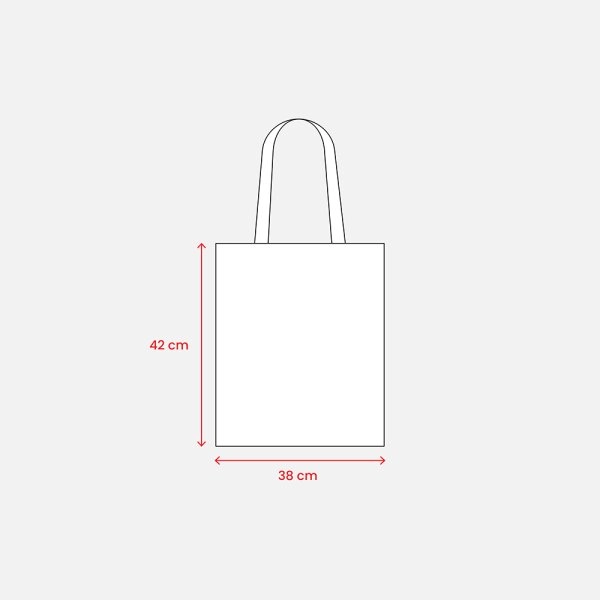 Immagine Shopper in cotone biologico da 100 g/m2