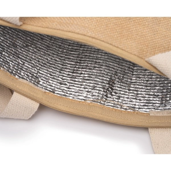 Immagine Borsa termica in cotone (280 g/m²) e iuta. - Morea