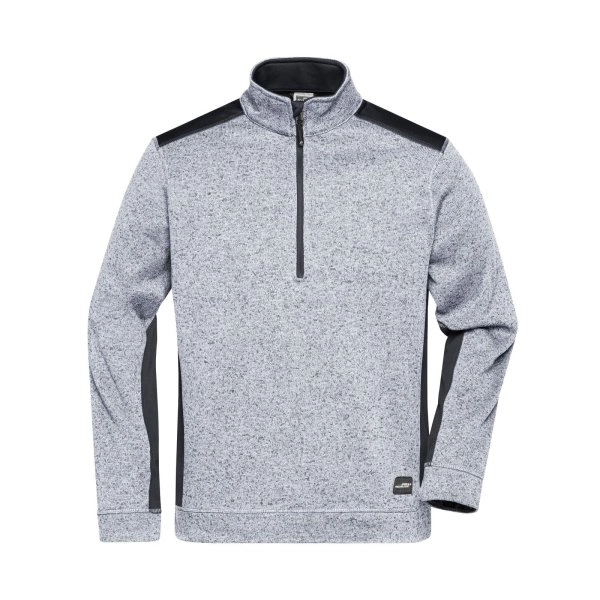 mens-knitted-workwear-fleece-half-zip-strong-white-melange-carbon-14.webp