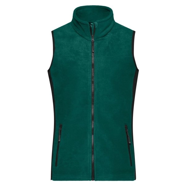 ladies-workwear-fleece-vest-strong-dark-green-black-13.webp