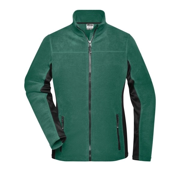 ladies-workwear-fleece-jacket-strong-dark-green-black-13.webp