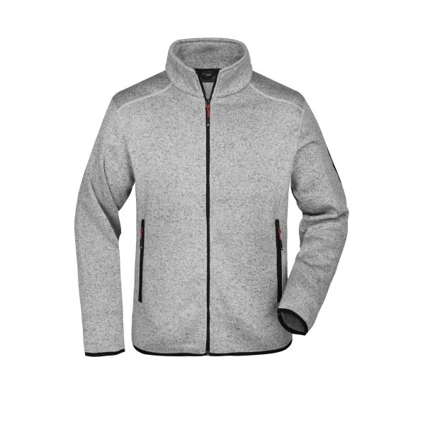 mens-knitted-fleece-jacket-light-grey-melange-red-9.webp