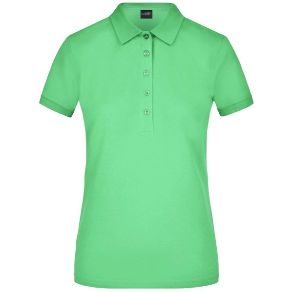 ladies-elastic-polo-pique-lime-green-15.webp