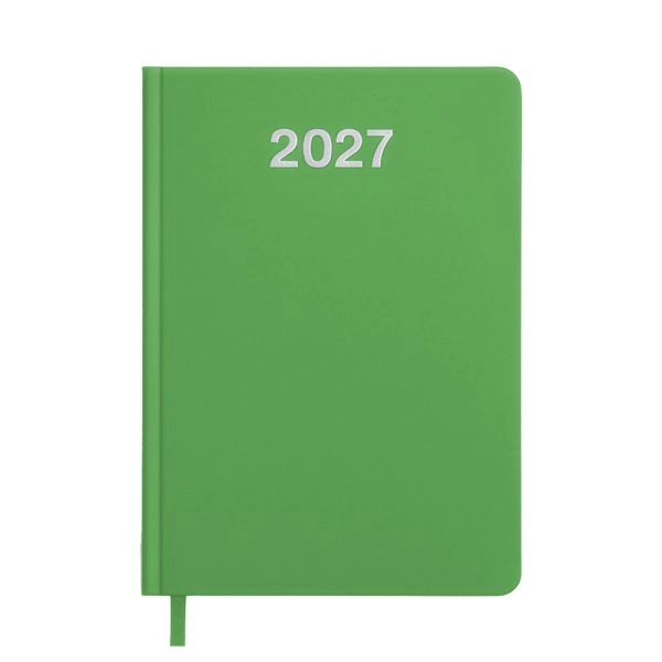 Agenda giornaliera 2027. Copertina rigida in cartoncino laminato opaco