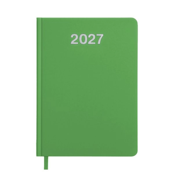 Agenda giornaliera 2027. Copertina rigida in cartoncino laminato opaco.