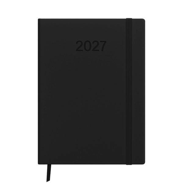 Immagine Agenda settimanale 2027. Copertina rigida in termo PU e bordo pagine colorato