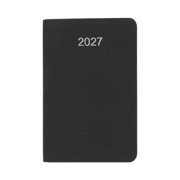 Immagine Agenda tascabile settimanale 2027. Copertina flessibile in soft PU e bordo pagine colorato