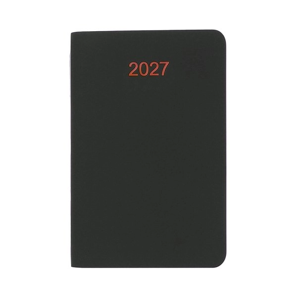 Immagine Agenda tascabile settimanale 2027. Copertina flessibile in soft PU e bordo pagine colorato