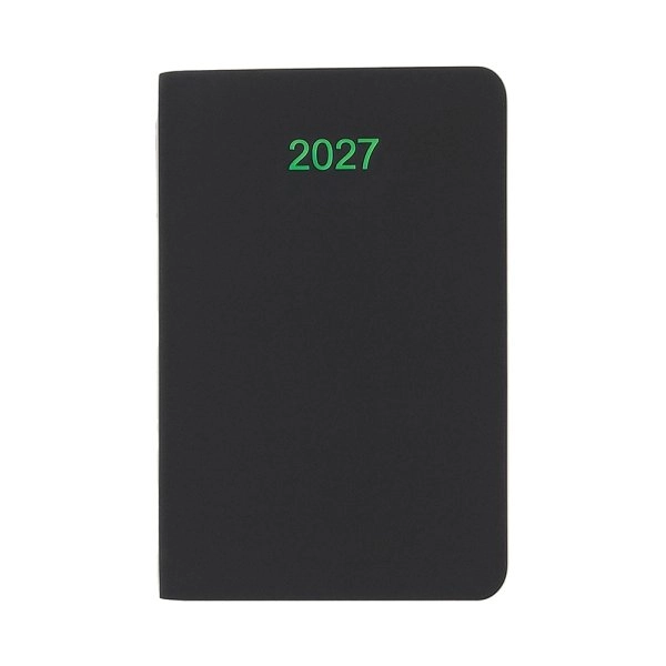 Immagine Agenda tascabile settimanale 2027. Copertina flessibile in soft PU e bordo pagine colorato