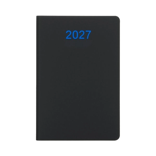 Agenda giornaliera 2027. Copertina flessibile in soft PU e bordo pagine colorato