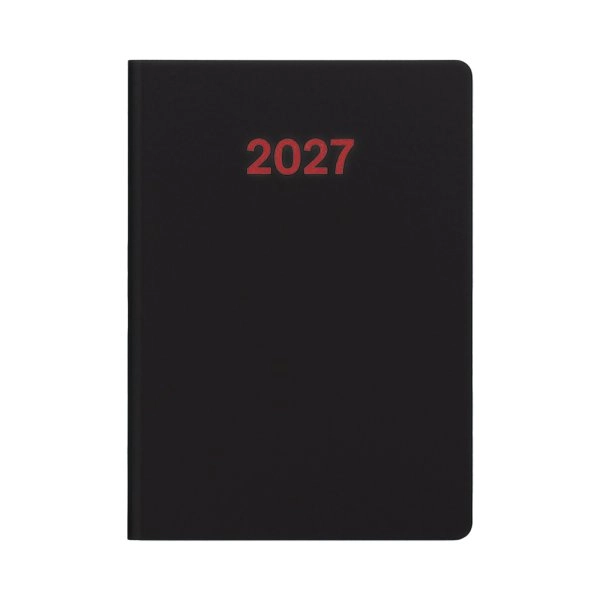 Immagine Agenda settimanale 2027. Copertina flessibile in soft PU e bordo pagine colorato