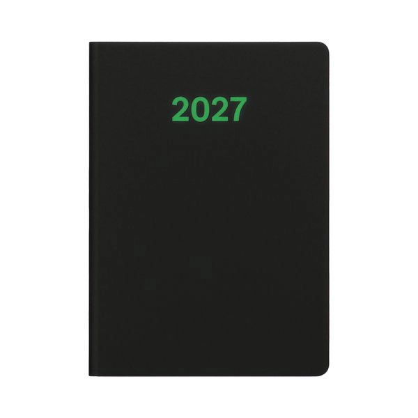 Immagine Agenda settimanale 2027. Copertina flessibile in soft PU e bordo pagine colorato