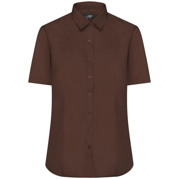 ladies-shirt-shortsleeve-poplin-brown-12.webp