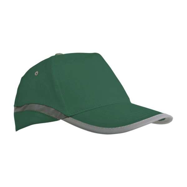 cappellino-ad-alta-visibilita-in-cotone-5-pannelli-con-bande-e-chiusura-catarifrangenti-verde-3.webp