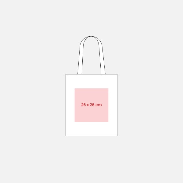 Immagine Shopper in cotone 220 g/m2, manici lunghi
