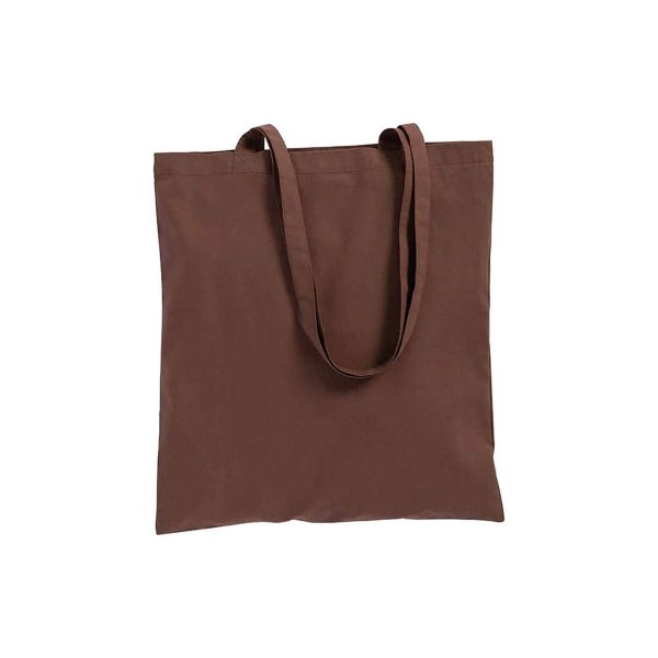 Immagine Shopper con soffietto in cotone 220 g/m2, manici lunghi