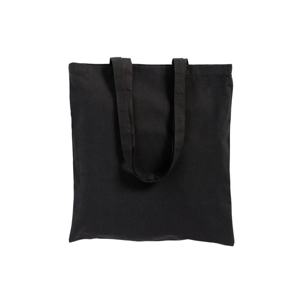 Immagine Shopper con soffietto in cotone 220 g/m2, manici lunghi