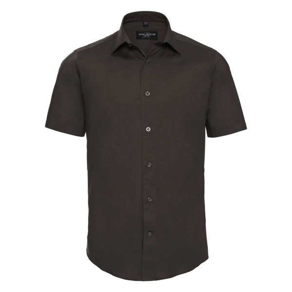 mens-short-sleeve-easy-care-fitted-shirt-chocolate-9.webp