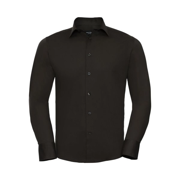 mens-long-sleeve-easy-care-fitted-shirt-chocolate-9.webp