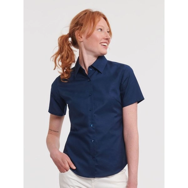 Ladies' Short Sleeve Easy Care Oxford Shirt