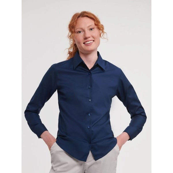 Ladies' Long Sleeve Easy Care Oxford Shirt