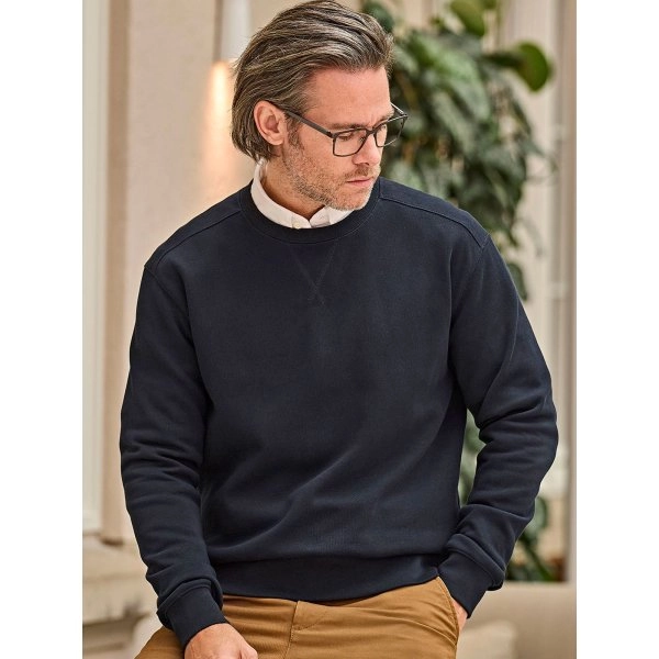 Ribbed Interlock Crew Neck