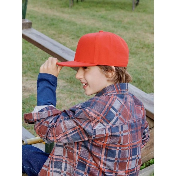 Cappello 6 pannelli da bambino in poliestere riciclato - Kid Snap Back-S