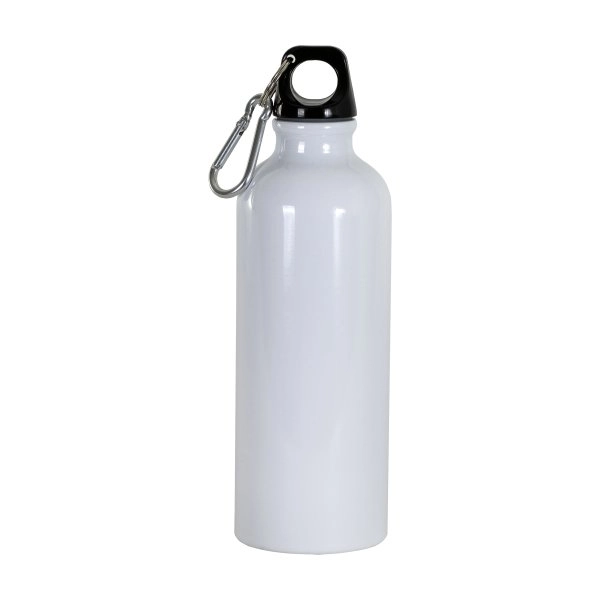 borraccia-in-alluminio-500ml-con-tappo-in-plastica-e-moschettone-bianco-1.webp