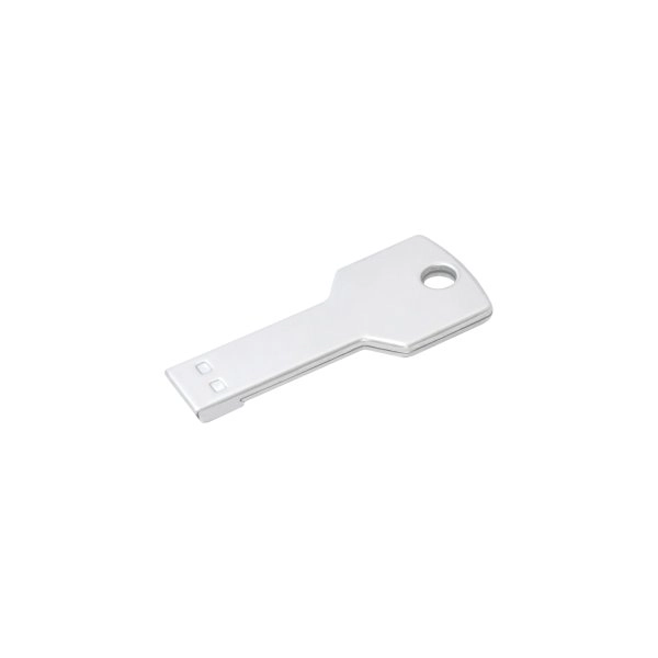 Chiavetta USB 4Gb in metallo a forma di chiave con foro per portachiavi