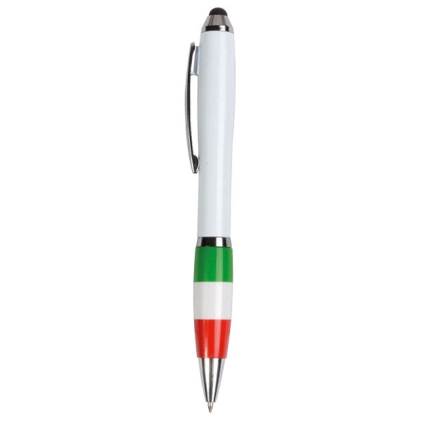 penna-twist-in-plastica-con-fusto-bianco-impugnatura-tricolore-e-gommino-per-touch-screen-tricolore-it-1.webp