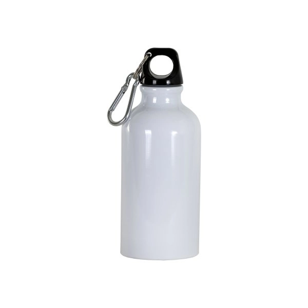 Borraccia in alluminio con moschettone, 400ml