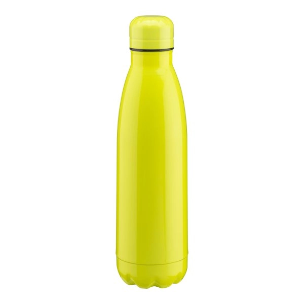 Thermos in acciaio inossidabile capacità 500 ml con doppia parete isolante. Colori fluo