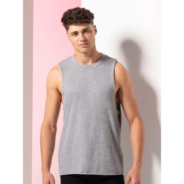 Men's High Neck Slash Armhole Vest