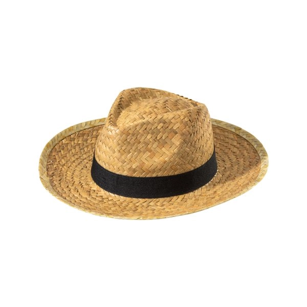 Immagine Cappello in paglia con fascia elastica 3 cm applicabile e personalizzabile