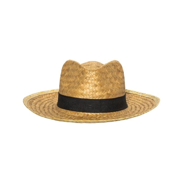 Immagine Cappello in paglia con fascia elastica 3 cm applicabile e personalizzabile