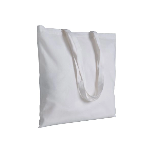 Borsa shopper in cotone riciclato 120 g/m2, manici lunghi