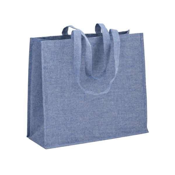 Shopper in cotone riciclato 120 g/m2 con interno laminato in PP