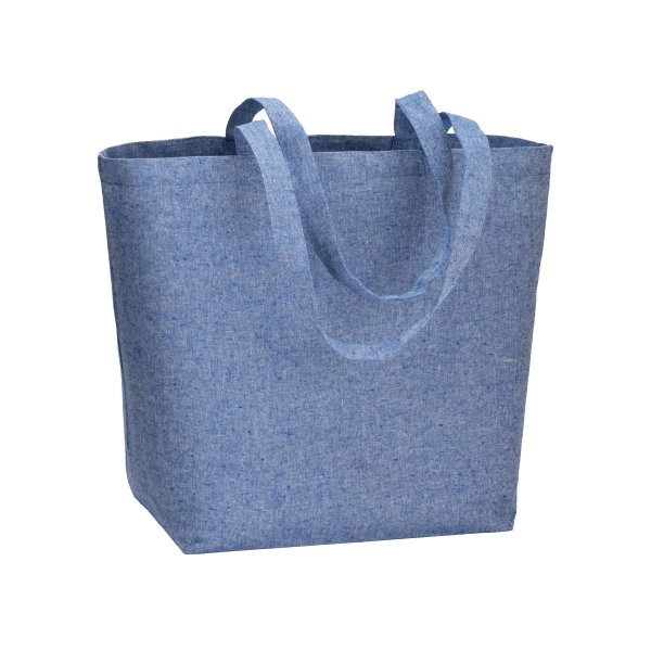 Shopper in cotone riciclato 120 g/m2 con interno laminato in PP