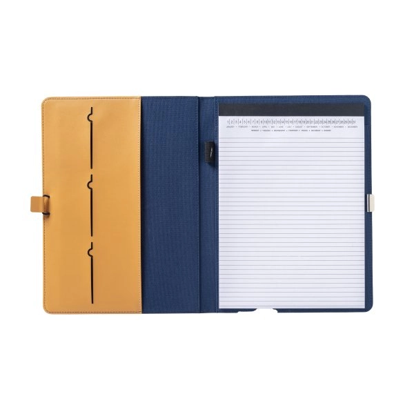 Immagine Cartella porta blocco A4 in R-PET con gancio di chiusura in metallo