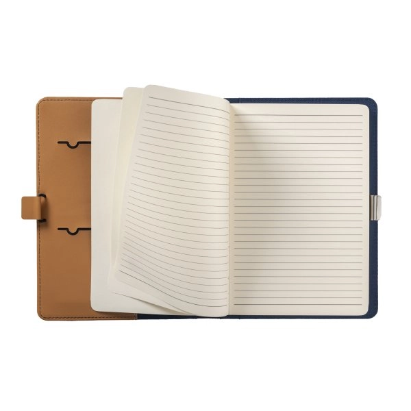 Immagine Cartella porta blocco A5 in R-PET con gancio di chiusura in metallo