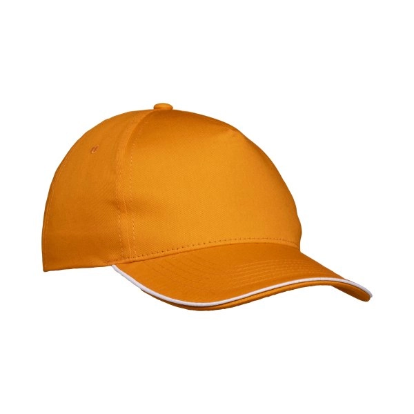 cappellino-in-cotone-5-pannelli-visiera-sandwich-in-contrasto-con-chiusura-con-velcro-arancione-14.webp