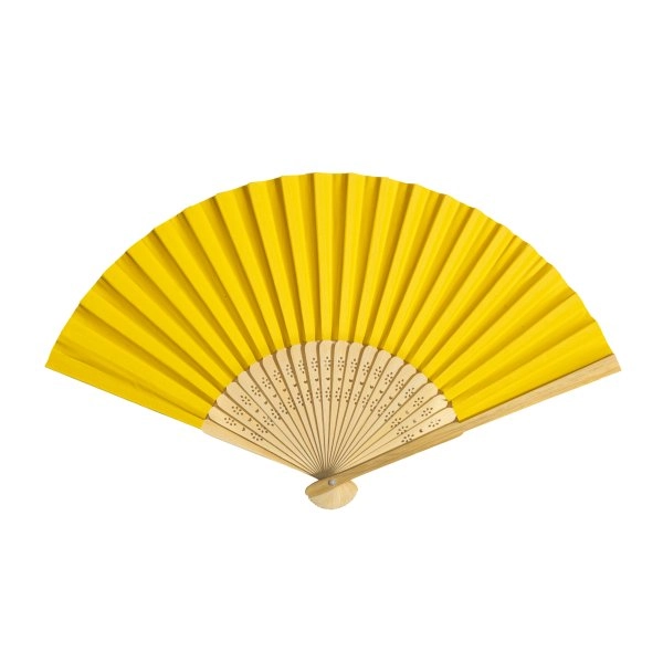 Immagine Ventaglio in carta con manico in bambù